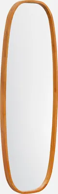 Produktbild von sweeek - Rechteckiger Spiegel aus Heveaholz - Helles Holz