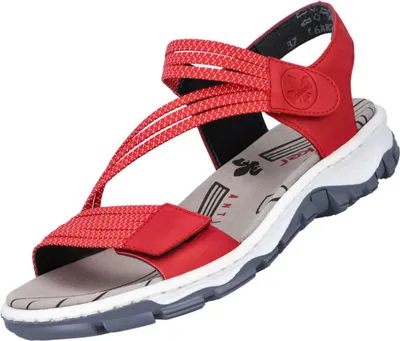 Produktbild von Rieker Trekkingsandalen - Rot Kunstleder Größe: 36 Normal