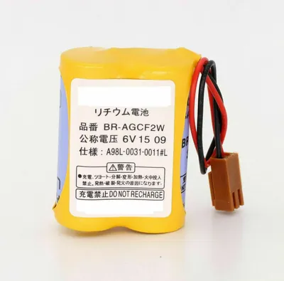Obrázek produktu pro Topchances New BR-AGCF2W 6V PLC baterie pro FANUC CNC obráběcí stroje A98L-0031-0011 s konektorem