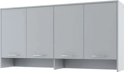Produktbild von Furniture24 Aufsatz Concept PRO CP11 Schrank 4 Türiger für Wandklappbetten Horizontal Grau