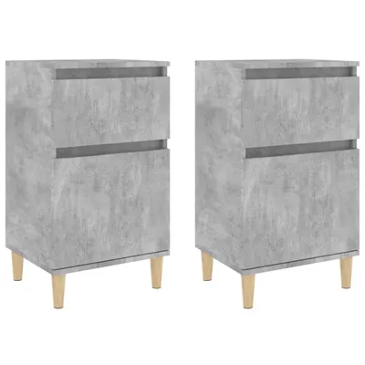 Produktbild von Nachttische 2 Stk. Betongrau 40x35x70 cm