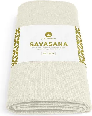 Obrázok produktu pre Meditačná deka zo 100 % bavlny, 200 x 150 cm, tmavomodrá