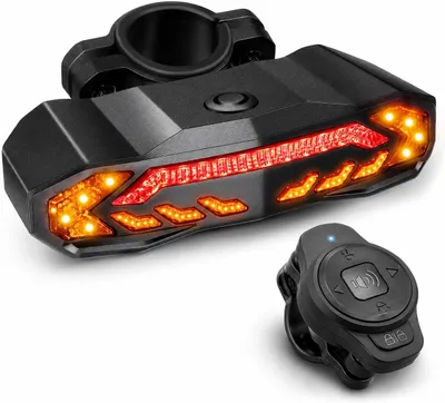 Productafbeelding van Fietsweergave met achterlicht, remsensor, alarm en afstandsbediening