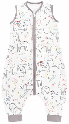 Productafbeelding van Omgoods - Baby Slaapzak Zomer 0.5 Tog - 100% Katoen - Lucky Animals - 100 cm