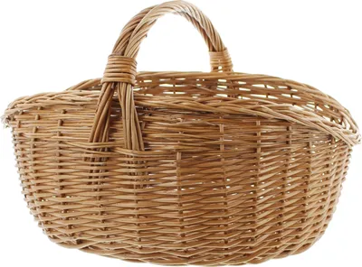 Produktbild von Tragekorb Weide natur 40x32cm – Pilzkorb