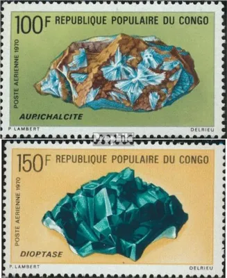 Produktbild von Briefmarken Kongo (Brazzaville) 1970 Mi 230-231 (kompl.Ausg.) postfrisch Mineralien
