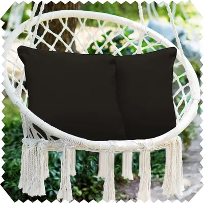 Produktbild von novely® 2er-Set OUTDOOR DEKOKISSEN - Wasserabweisende Zierkissen - Wetterfester Kissenbezug - Kissenhülle in 45x45 cm - Farbe: 0127 Braun | Ausführung: nur Bezüge (ohne Füllung)