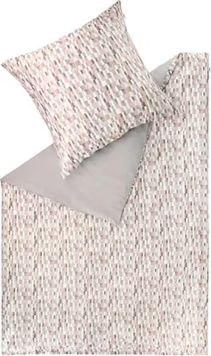 Produktbild von Flanell-Wendebettwäsche - 155 x 220 cm - Rose - Baumwolle - mit Reißverschluss