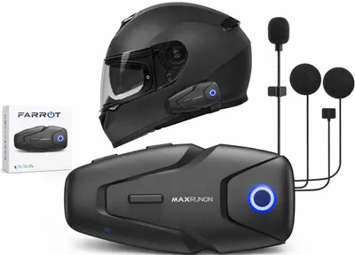 Zdjęcie produktu dla Interkom motocyklowy X2 do kasku, Bluetooth 5.3, ANC do 100 km/h, zasięg 500 m, radio FM, IPX5, komunikacja do 2 osób