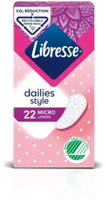 Productafbeelding van Libresse Inlegkruisje micro (22 stuks)