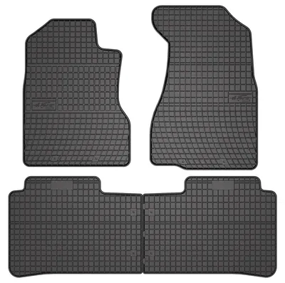Productafbeelding van Rubberen automatten voor Honda CR-V II 2001-2006 (SUV) – 4-delig, zwart, op maat – Wielganizator SolidPRO