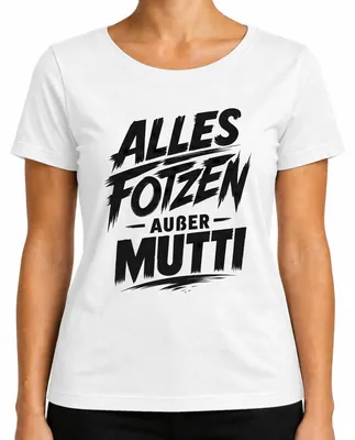 Immagine prodotto di Maglietta da donna, taglia XL, colore bianco, con scritta divertente e sarcastica: "Tutto a posto, tranne la mamma"