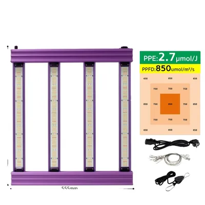 Obrázek produktu pro Celospektrální LED světlo pro rostliny, vysoký výkon PPFD, energeticky účinný design, 200 W