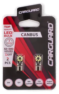 Produktbild von Professionelle Auto-LED T10 (W5W) 180 lm 6000K 3W CAN-Bus - 50.