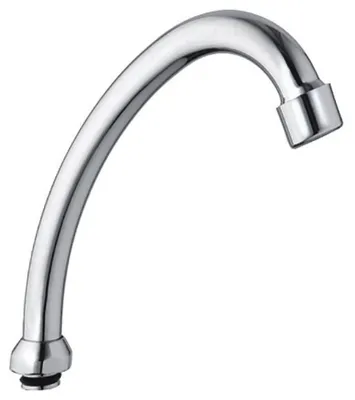 Produktbild von Aqualine Wasserauslauf, 135mm, J-Form, Chrom