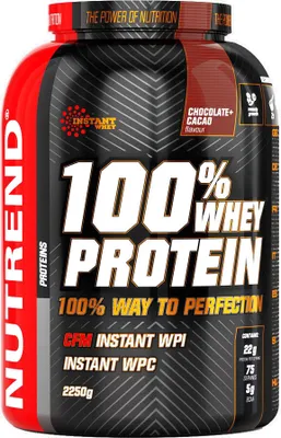 Productafbeelding van Nutrend 100% Whey Protein 2250g - Chocolade + Cacao