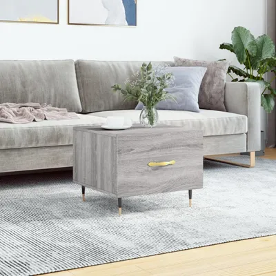 Produktbild von [Home] Couchtisch Grau Sonoma 50x50x40 cm Holzwerkstoff , Neue Mode 2024 im häuslichen Leben