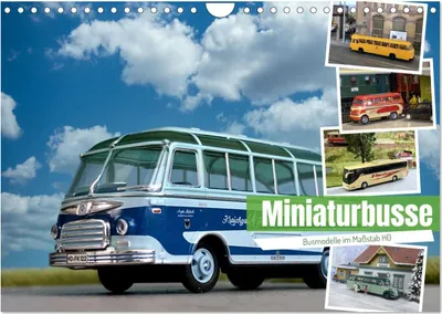 Produktbild von Miniaturbusse (Wandkalender 2025 DIN A4 quer), CALVENDO Monatskalender