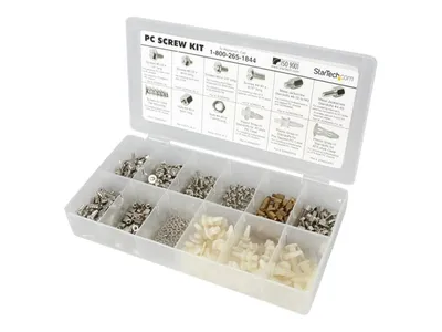 Produktbild von StarTech.com Assortment of screws, nuts and standoffs, 102.00 mm, 207.00 mm, 34.00 mm, 490 g