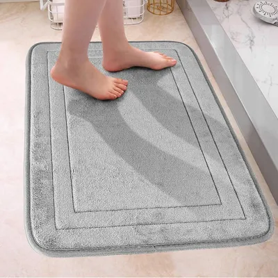 Image de Tapis de bain antidérapant, 50 x 80 cm, doux et absorbant