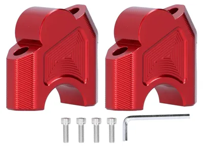 Zdjęcie produktu dla Czerwone podwyższenie kierownicy o średnicy 28 mm, pasujące do modeli Benelli TRK251/502C/TRK502/502X/Cub BJ500/752S