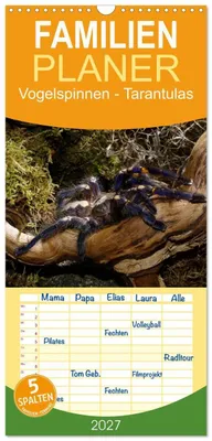 Produktbild von Familienplaner 2027 - Vogelspinnen - Tarantulas mit 5 Spalten (Wandkalender, 21 x 45 cm) CALVENDO