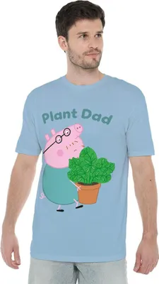 Obrázek produktu pro Prasátko Peppa - Tričko "Plant Dad" pro muže/dámy uni TV21390 (XL) (modrá)
