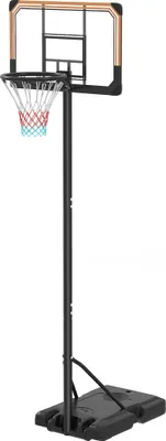 Produktbild von Basketballständer, höhenverstellbar, 182-213 cm Korbhöhe, wetterfest, mit Rollen, Metallrahmen