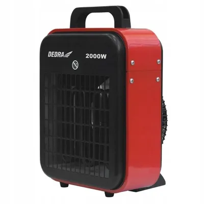 Zdjęcie produktu dla DEDRA DED9920B, Elektryczny grzejnik konwektorowy, Czerwony, 2000 W, 20 m², 2000 W, 230 V