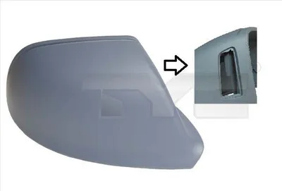 Produktbild von TYC 302-0118-2 Außenspiegel Abdeckung Kappe Links für AUDI Q5 (8RB) Grundiert Spiegelkappe