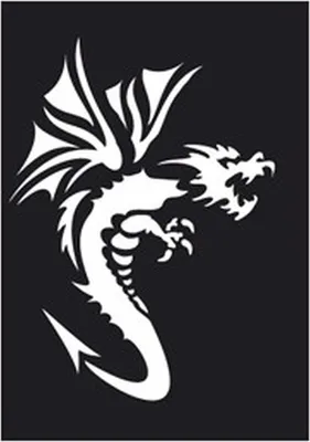 Produktbild von Tattoo Schablone Drache 2 263 018