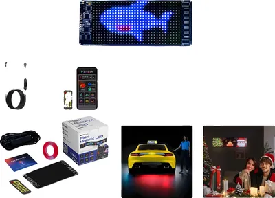 Obrázek produktu pro LED displej, flexibilní design, ovládání přes mobilní aplikaci, X1632, 10 W
