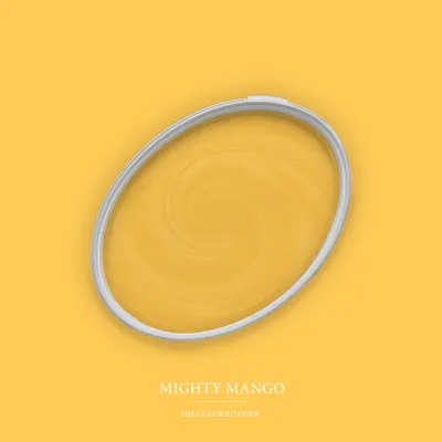 Obrázok produktu pre Farba na steny žltá matná | The Color Kitchen Mighty Mango | Exkluzívna interiérová disperzná farba Vysoká intenzita farby | 5 litrov