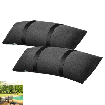 Produktbild von 2 x Sonnenschirmständer Schirmständer, Sandsäcke für Sonnenschirmständer,Beutel befüllbar,wetterfeste Sandsäcke für Terrassenschirme,Reißfest & Wetterfest