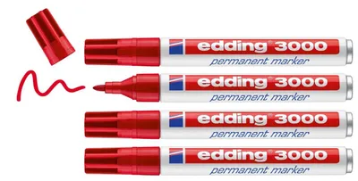 Produktbild von Edding 3000, Rot, Multi, Weiß