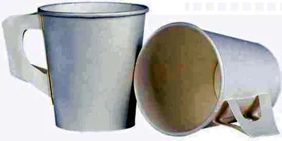 Produktbild von Pappbecher 0,175l mit Henkel weiß 10er - erhitzbar bis maximal 90°C, recyclingfähig, Heku