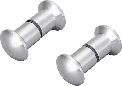 Produktbild von 2 Stück doppelte Knopf Badezimmer Tür | Glastürknopf Dusche Beschlag | Türknopf Griff Knopf