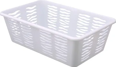 Image de BRANQ Zebra M 25 x 15,8 cm - Panier de rangement en plastique / Panier de stockage en plastique