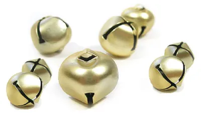 Metallglöckchen goldfarben 30 Stück 8-12 mm