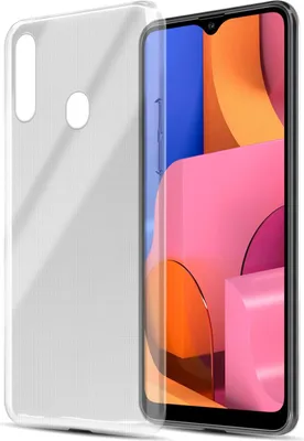 Immagine prodotto di Cadorabo cover per Samsung Galaxy A20s cover protettiva in TPU naturale custodia in silicone cover case