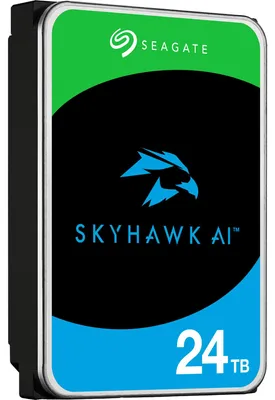 Produktbild von Seagate SkyHawk AI ST24000VE002 - Festplatte - 24 TB - intern - 3.5" (8.9 cm) - SATA 6Gb/s - Puffer: 512 MB - mit 3 Jahre Seagate Rescue Datenwiederherstellung