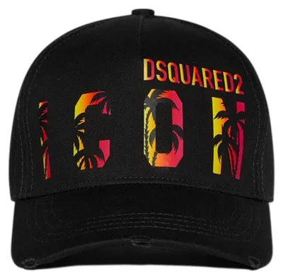Produktbild von Dsquared2 Icon Sunset Baseball Cap aus Baumwolle Schwarz