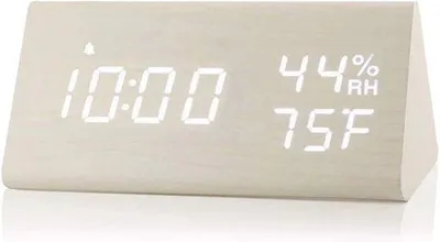 Obrázok produktu pre Digitálne LED hodiny s ukazovateľom teploty a vlhkosti