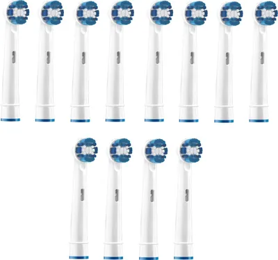 Productafbeelding van Vervangingsborstels voor Oral-B Precision, 29% borstelharen, 12 stuks, compatibel met Oral-B tandenborstels