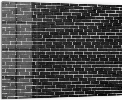 Produktbild von DEQORI Küchenrückwand Glas 80x60 cm 'Monolith der Stärke' Spritzschutz Bad Rückwand Küche