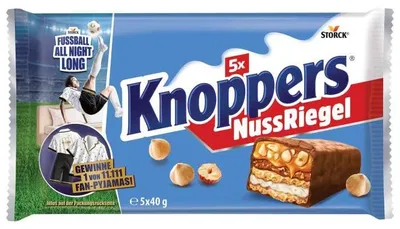 Produktbild von Knoppers NussRiegel 5er