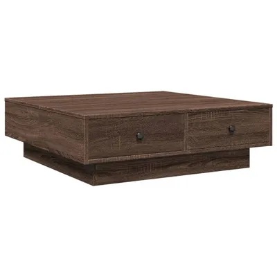 Obrázek produktu pro vidaXL Konferenční stolek Brown Oak Optics 90x90x28 cm Dřevěný materiál