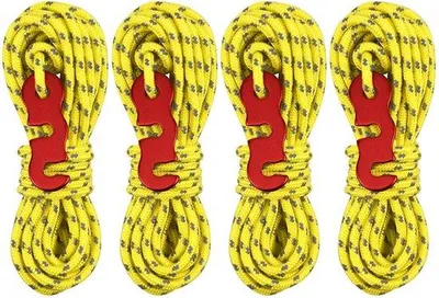 Obrázok produktu pre 16 m reflexného paracordu z 3 mm nylonu s napínadlom na kempovanie a outdoorové aktivity