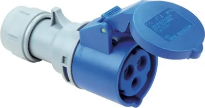 Produktbild von Tragbare Steckdose 16A 3P 230V blau IP44 TURBO SHARK 213-6TT