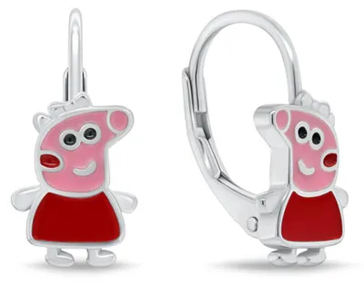 Obrázek produktu pro Stříbrné dětské náušnice Peppa Pig, model EA1269W
